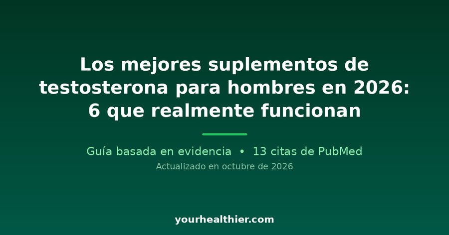 Los mejores suplementos de testosterona para hombres en 2026: 6 que realmente funcionan