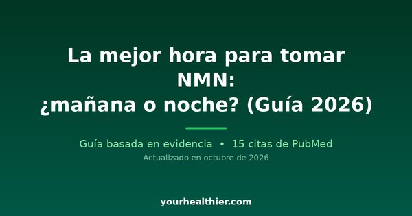 La mejor hora para tomar NMN: ¿mañana o noche? (Guía 2026)