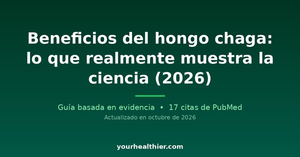 Beneficios del hongo chaga: lo que realmente muestra la ciencia (2026)