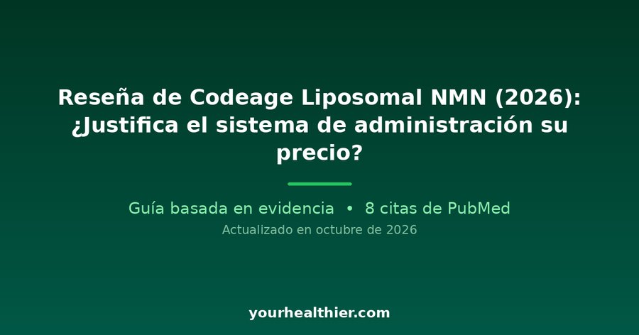 Reseña de Codeage Liposomal NMN (2026): ¿Justifica el sistema de administración su precio?
