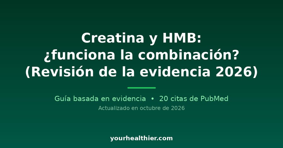 Creatina y HMB: ¿funciona la combinación? (Revisión de la evidencia 2026)