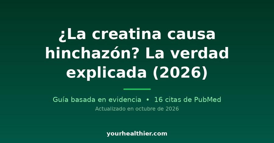 ¿La creatina causa hinchazón? La verdad explicada (2026)