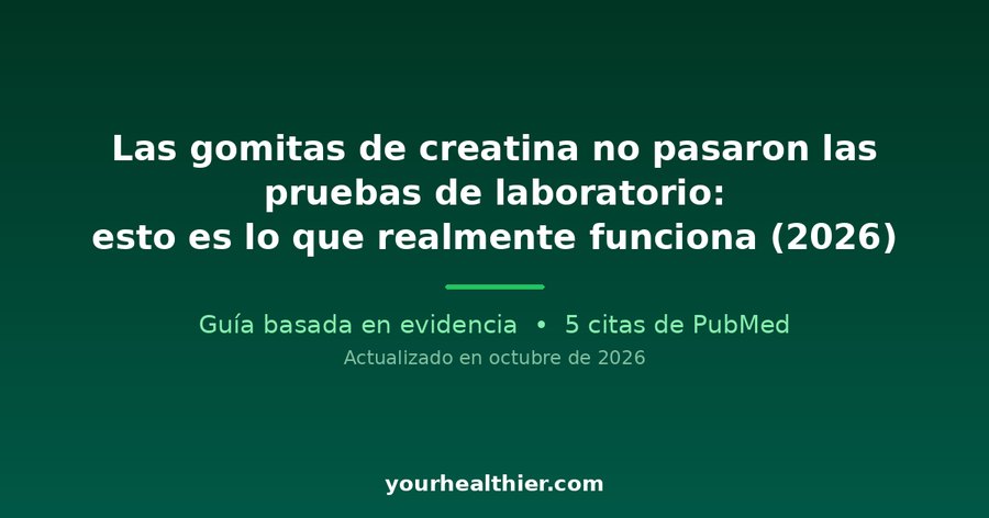Las gomitas de creatina no pasaron las pruebas de laboratorio: esto es lo que realmente funciona (2026)