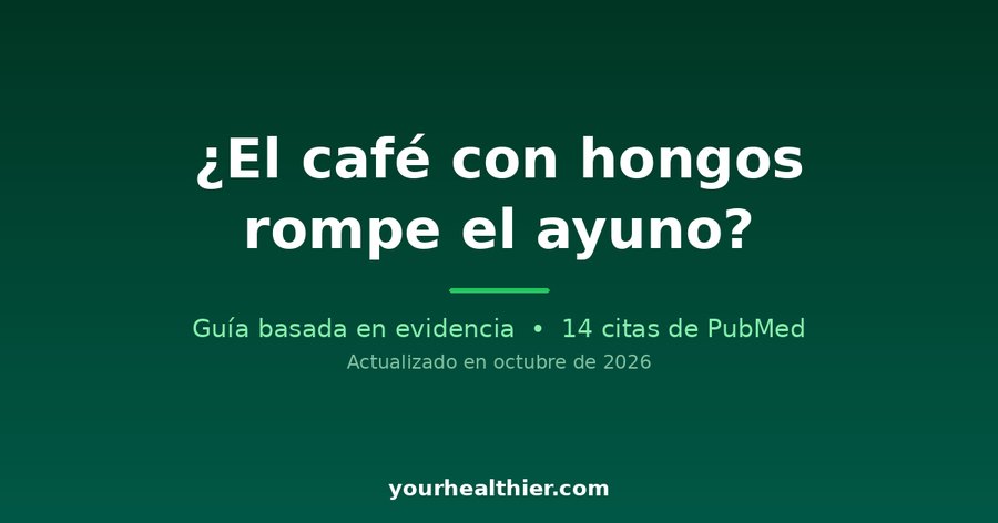 ¿El café con hongos rompe el ayuno?