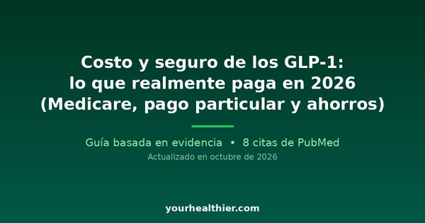 Costo y seguro de los GLP-1: lo que realmente paga en 2026 (Medicare, pago particular y ahorros)