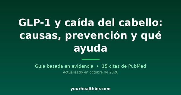 GLP-1 y caída del cabello: causas, prevención y qué ayuda