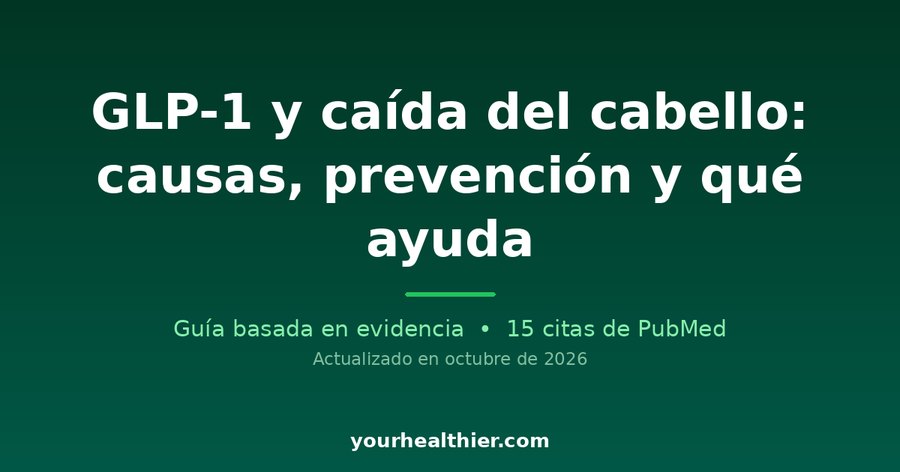 GLP-1 y caída del cabello: causas, prevención y qué ayuda