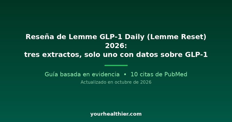Reseña de Lemme GLP-1 Daily (Lemme Reset) 2026: tres extractos, solo uno con datos sobre GLP-1