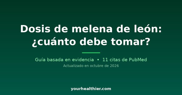 Dosis de melena de león: ¿cuánto debe tomar?