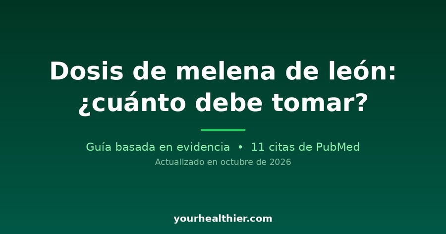 Dosis de melena de león: ¿cuánto debe tomar?