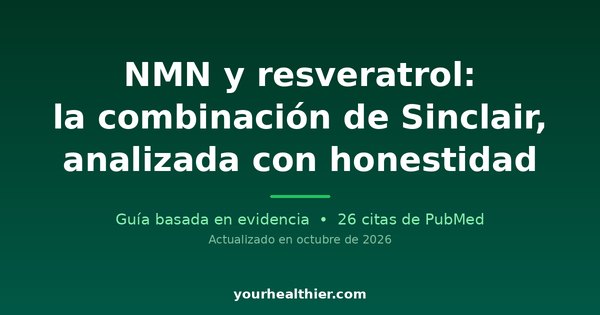 NMN y resveratrol: la combinación de Sinclair, analizada con honestidad