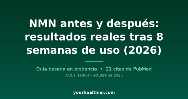NMN antes y después: resultados reales tras 8 semanas de uso (2026)