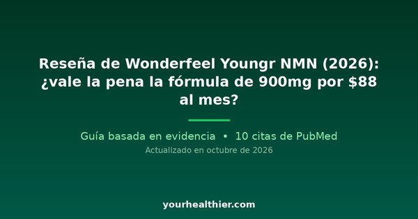 Reseña de Wonderfeel Youngr NMN (2026): ¿vale la pena la fórmula de 900mg por $88 al mes?